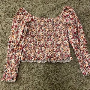 Long Sleeve Floral Pattern Francesscas Top